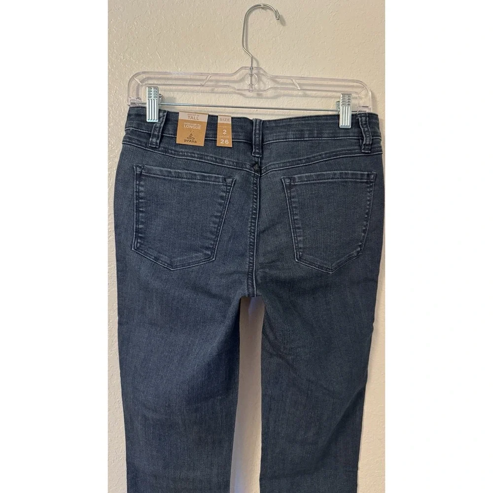 prAna Women's 2 Kayla High Rise Indigo Jean Organic Stretch Denim Tall 36